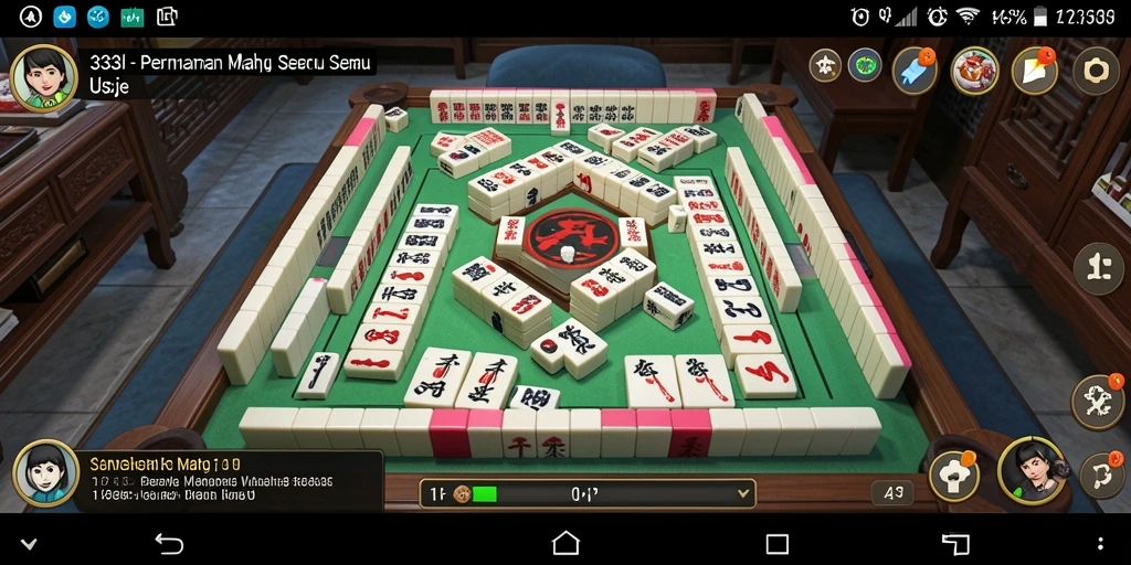 Screenshot 333I menampilkan gameplay Mahjong yang menawan.