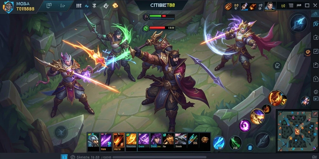 Tampilan gameplay seru di CITIBET88 dengan pertarungan karakter yang dinamis.