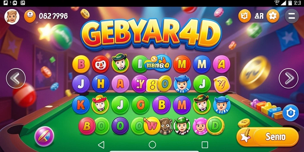 Screenshot utama GEBYAR4D menampilkan gameplay seru Bingo.