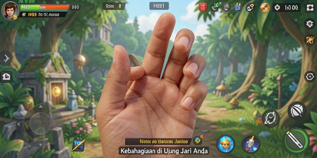 Tampilan gameplay H89 yang ceria dan interaktif.