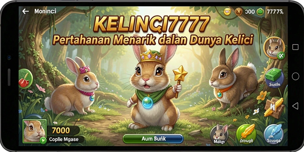 Screenshot KELINCI777 menampilkan aksi Tower Defense yang seru.