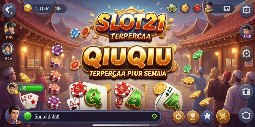 Tampilan gameplay menarik dari SLOT21 yang menampilkan QiuQiu.