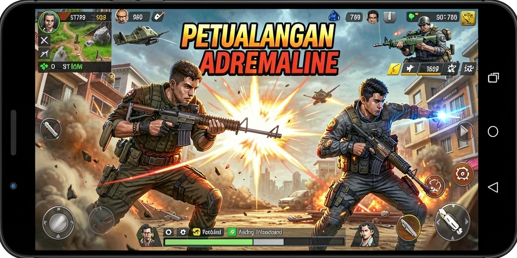 Tampilan aksi seru ST789 dengan pertempuran mendebarkan.