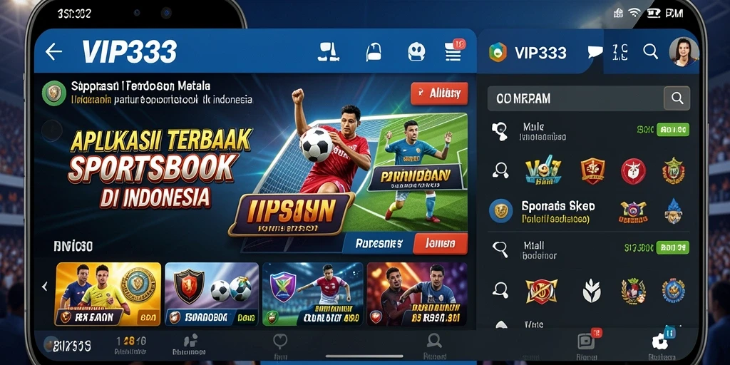 Screenshot utama VIP333 menampilkan tampilan taruhan olahraga yang menarik.