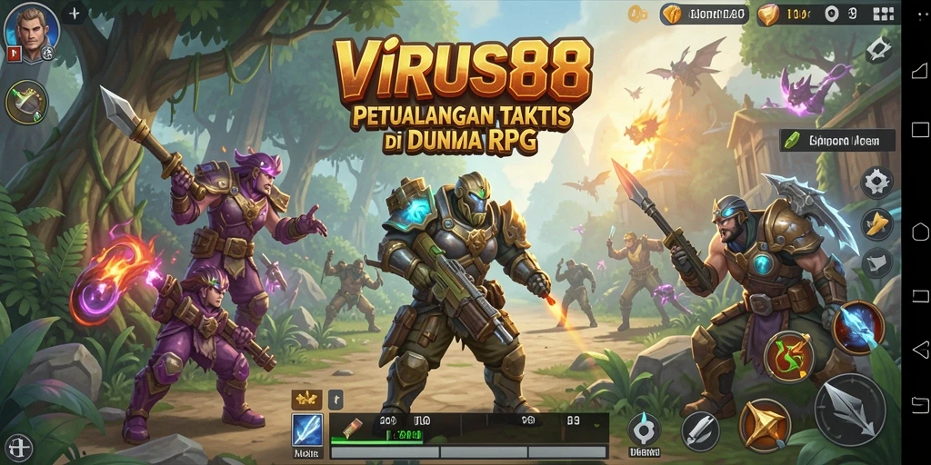 Tampilan gameplay RPG yang menakjubkan dan interaktif.
