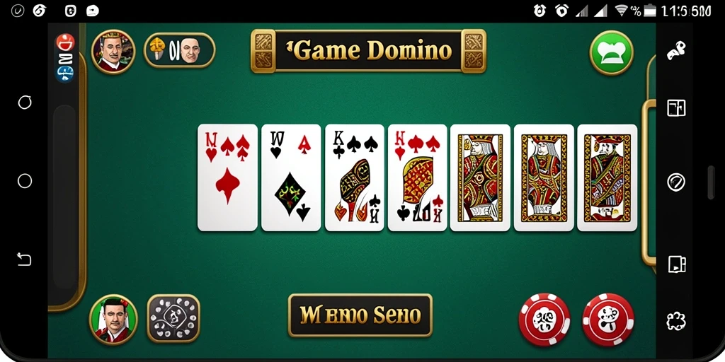Tampilan gameplay menakjubkan dalam W67 dengan domino yang menarik.