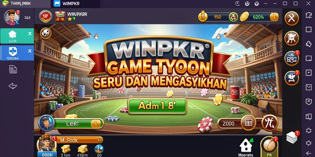 Tangkapan layar gameplay WINPKR yang seru dan strategis.
