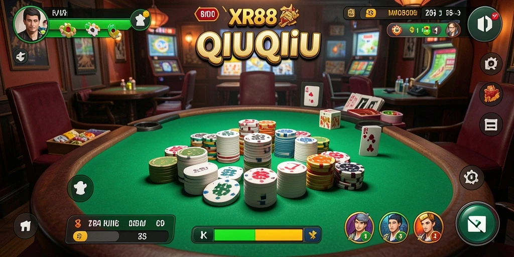 Tampilan gameplay QiuQiu yang menarik dan interaktif.